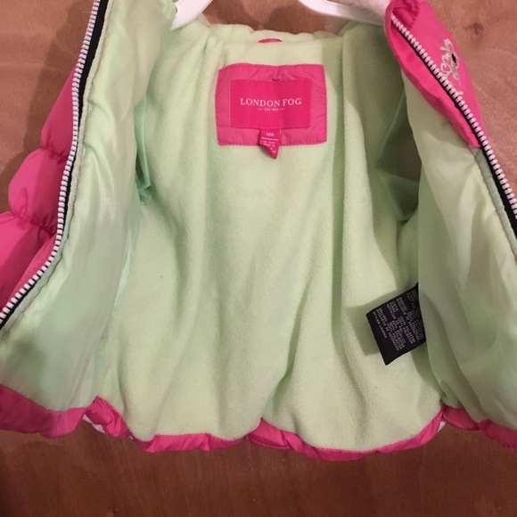 London Fog 12M Pink Coat - Picture 5 of 6